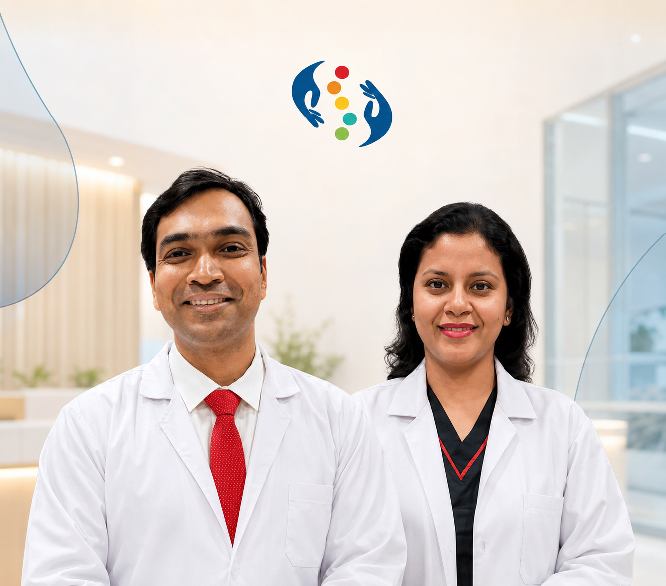 Dr. Rohit Modi and Dr. Shraddha Surekha — eye surgeons at Sentra Clinic, Malad Mumbai
